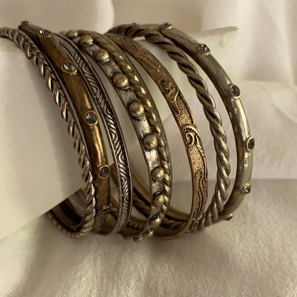 Mixed Metal Bangles